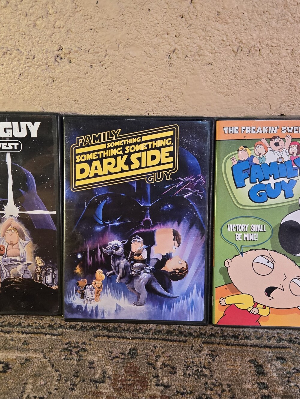 Lot Of 3 Family Guy Dvds 2 Starwars Edition & The Freakin Sweet Collection